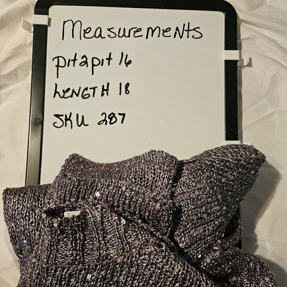 Say What? Girls XL sequin cardigan/shrug NWT - Picture 6 of 6